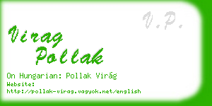 virag pollak business card